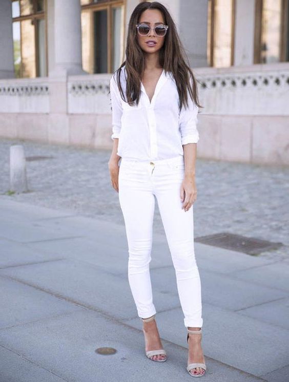 All white outlet outfits for women