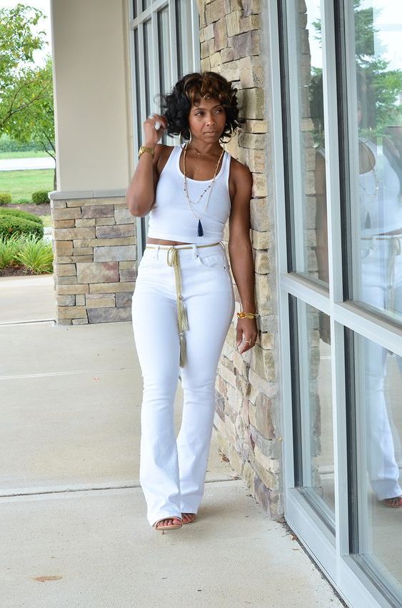 All White Denim Outfit Hot Sale, UP TO ...