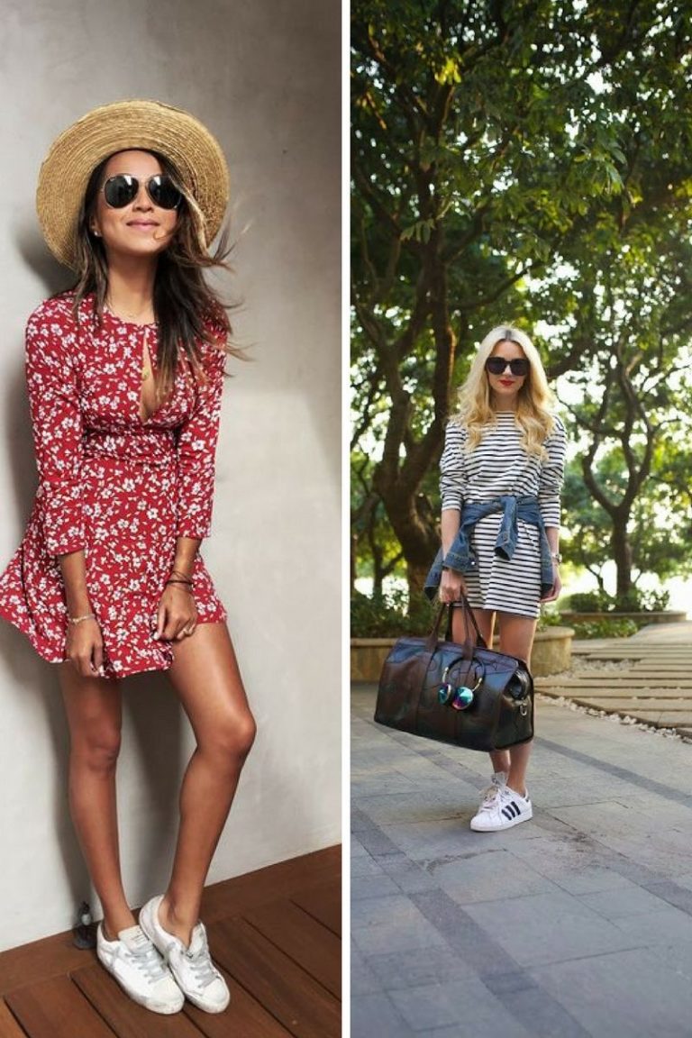 Complete Guide How To Wear Dresses With Sneakers 2023
