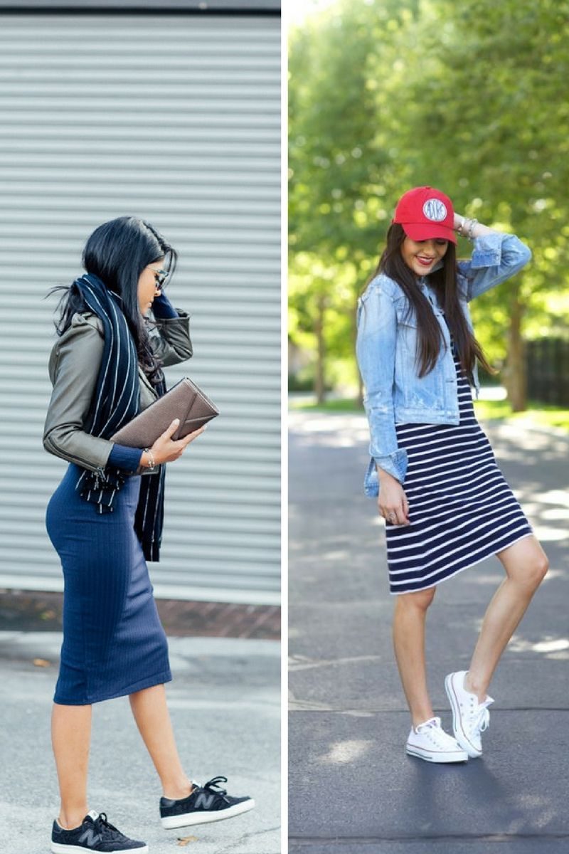 Complete Guide How To Wear Dresses With Sneakers 2023