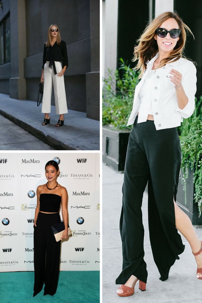 shoes to wear with wide leg dress pants