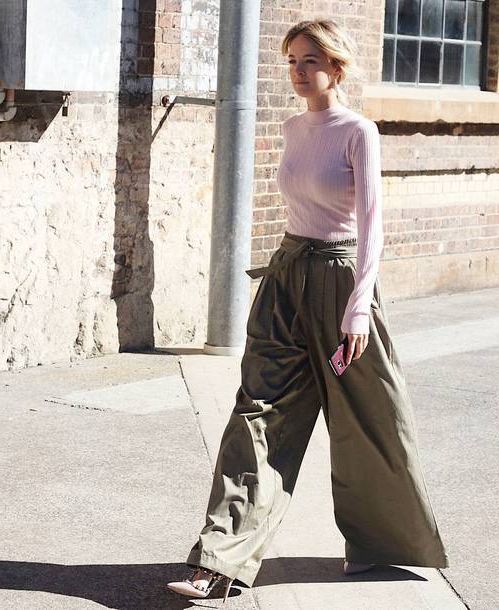 wide leg trousers ankle length