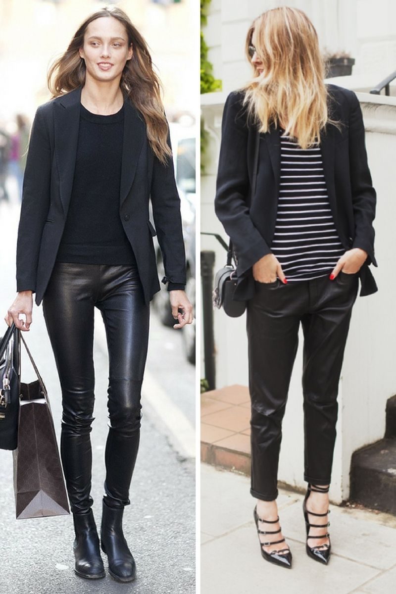 How To Style Black Leather Pants For Women 2023