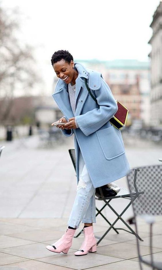 pastel green outfit