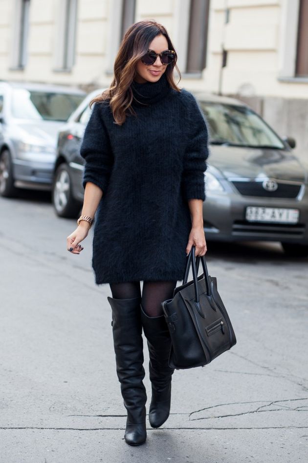34 Sweater Dress Outfit Ideas That Are Still Trendy 2022