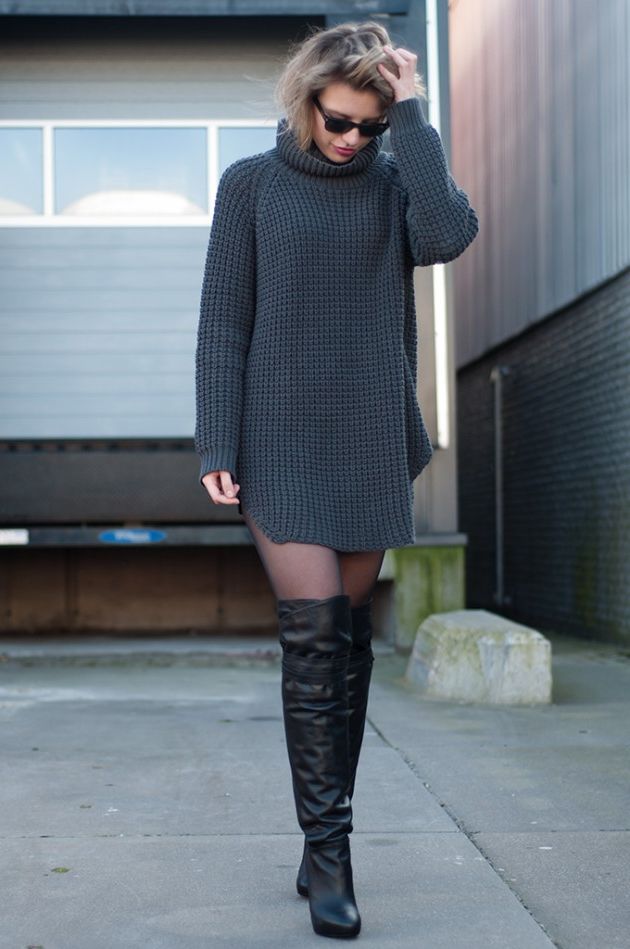 34 Sweater Dress Outfit Ideas That Are Still Trendy 2023