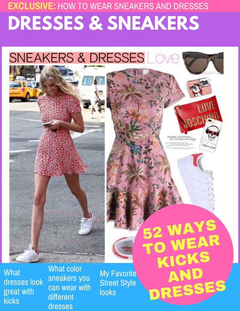 How To Style Sneakers This Spring & Summer – Sneakers With A Dress