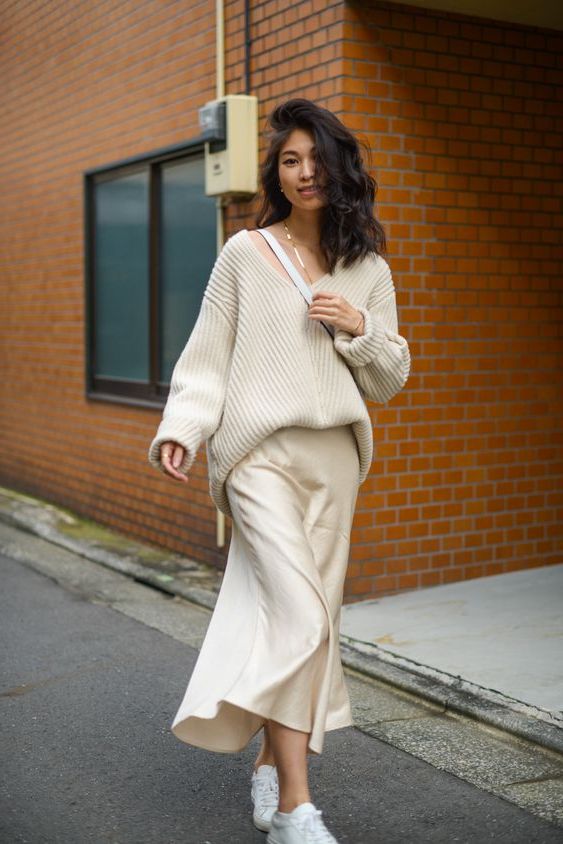 Fashion Sweaters Oversized Sweaters More & More Oversized Sweater cream casual look 