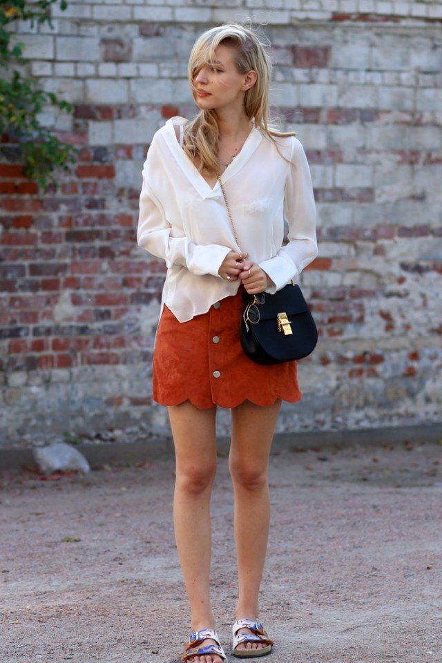 Suede Skirts Best Looks To Copy 2023