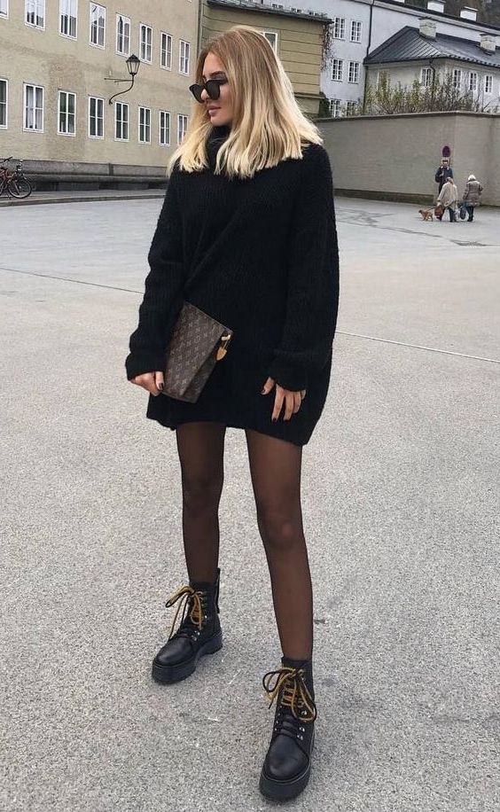 big oversized sweater dress