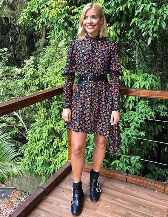 dress and ankle boots combo