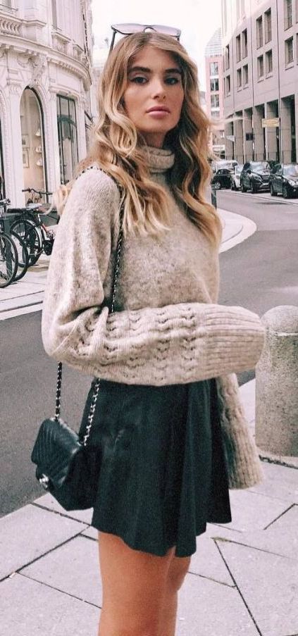 sweater with skirt