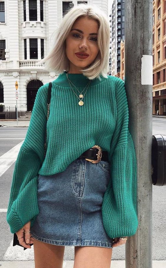 short sweaters to wear with skirts