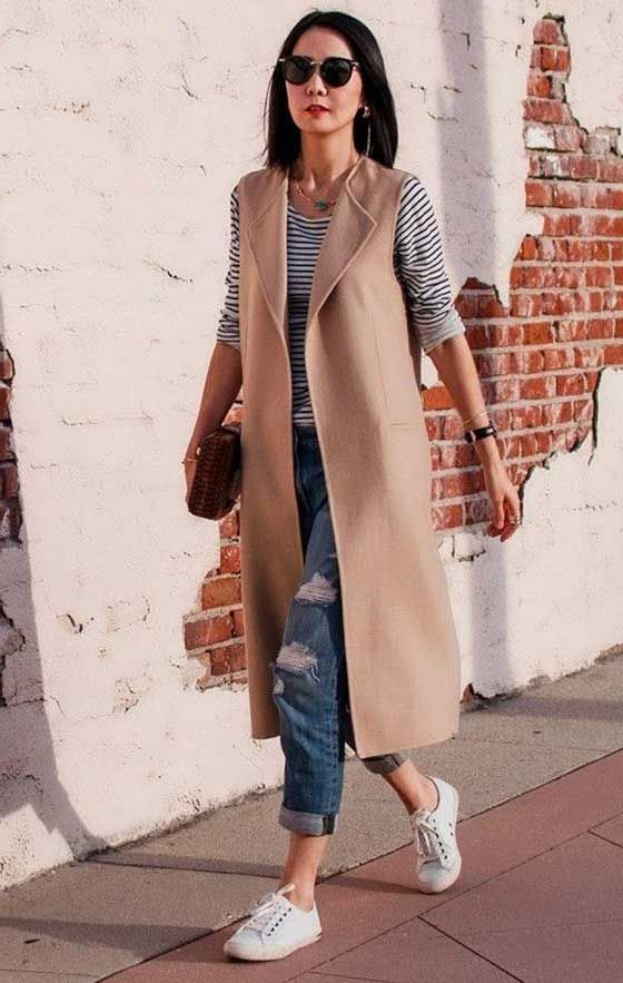 How To Rock Sleeveless Coats: Street Style Compilation 2023