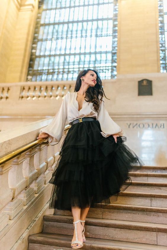 black tutu skirt outfit