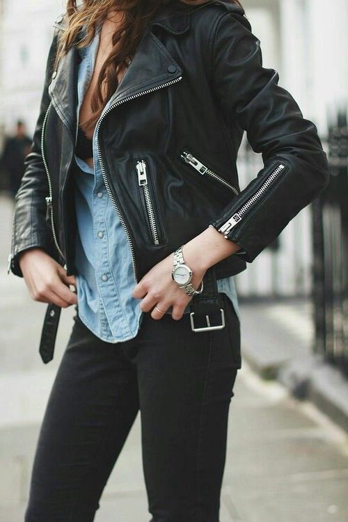 Womens Clothing Jackets Leather jackets Boutique Store Black Leather Look Gathered Sleeved Blazer 