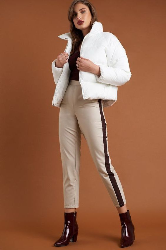 white jacket outfit women