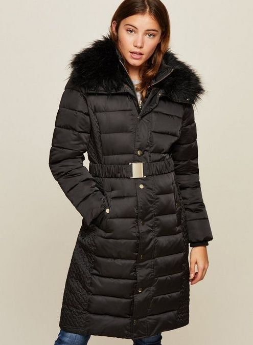 long puffer coat womens with belt