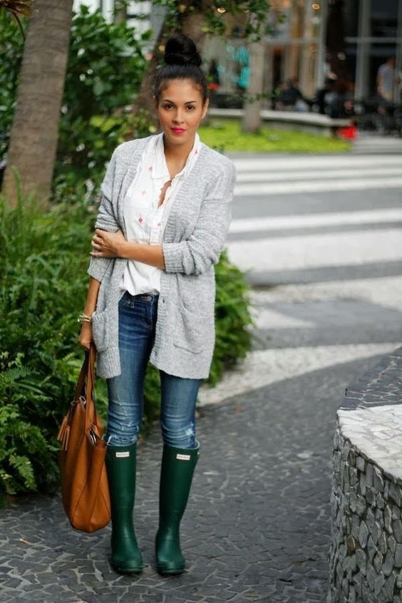 short hunter boots outfits