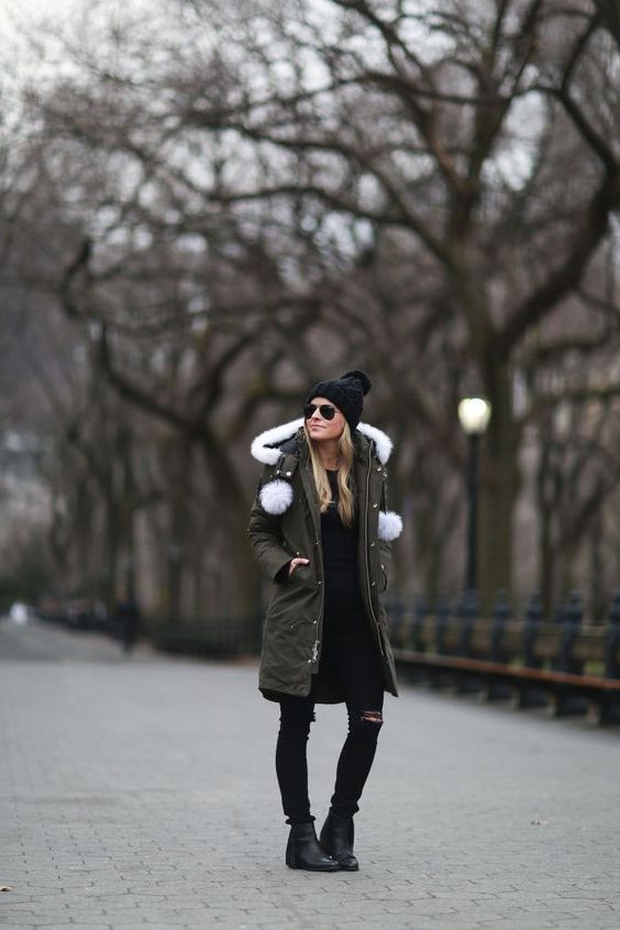 outfit parka