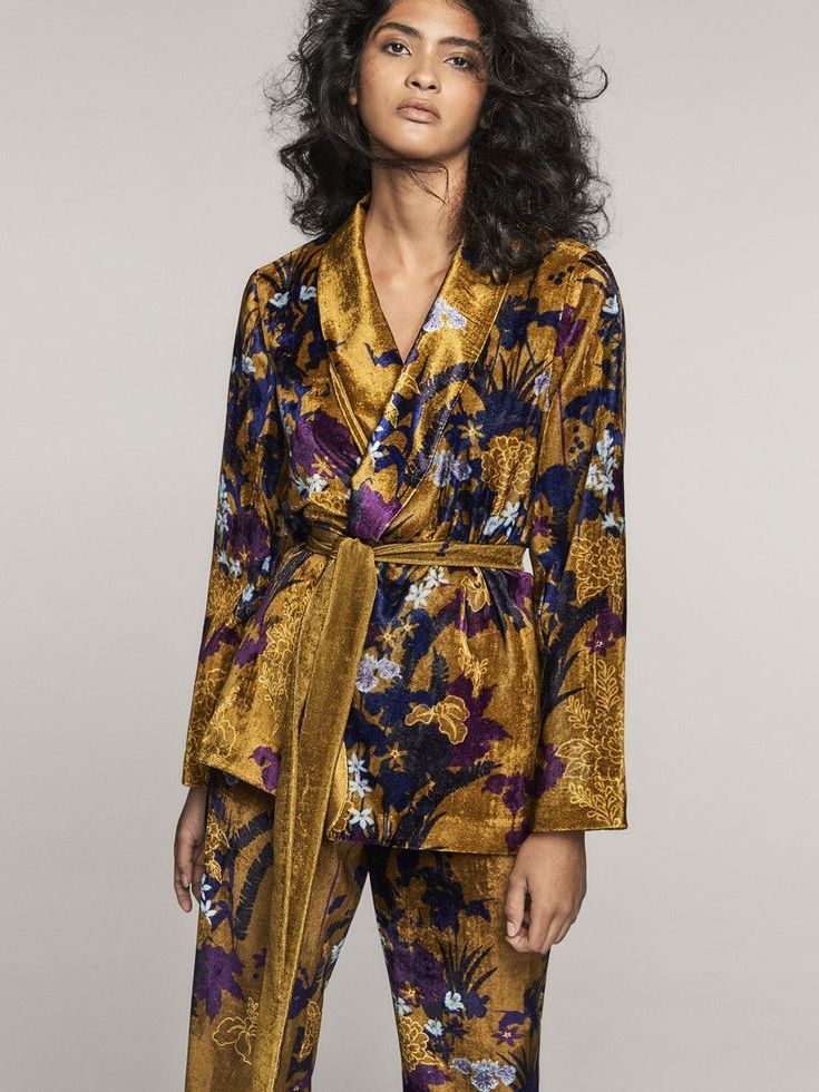 Floral hotsell velvet suit