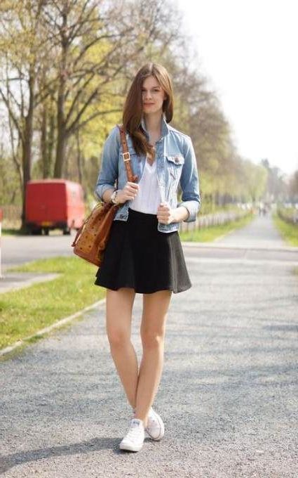 Fashion Skirts Skater Skirts Sinsay Skater Skirt light grey-black allover print casual look 