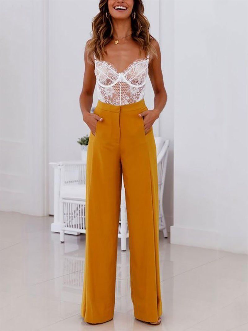 21 Amazing Outfits With Wide Leg Pants For Women 2022
