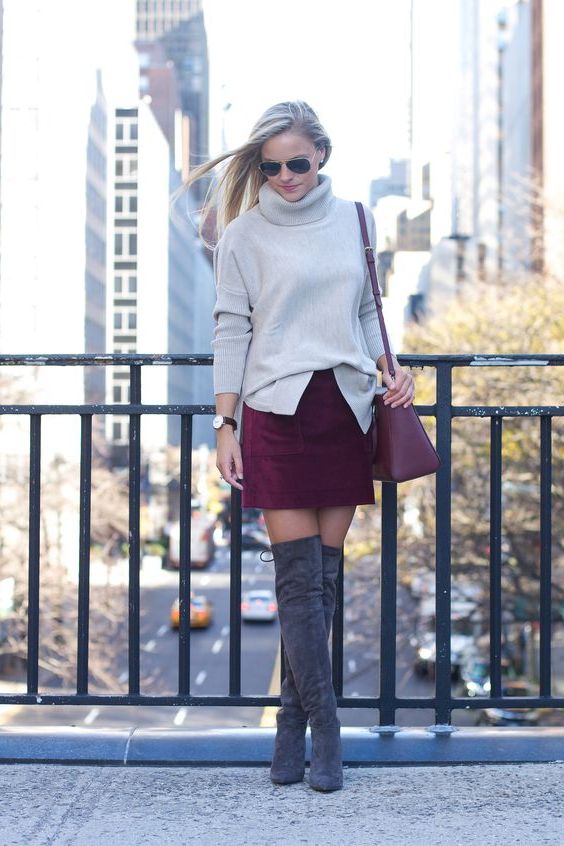 24 Suede Skirt Looks For Women 2023