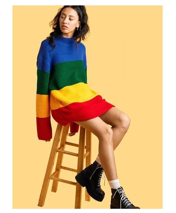 Inspiring Street Style: Color Block Sweaters For Women 2022