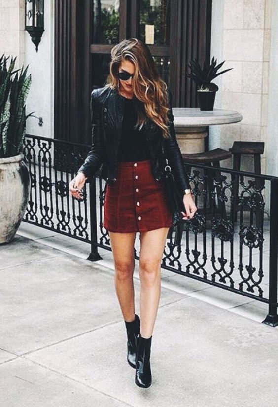 24 Suede Skirt Looks For Women 2023