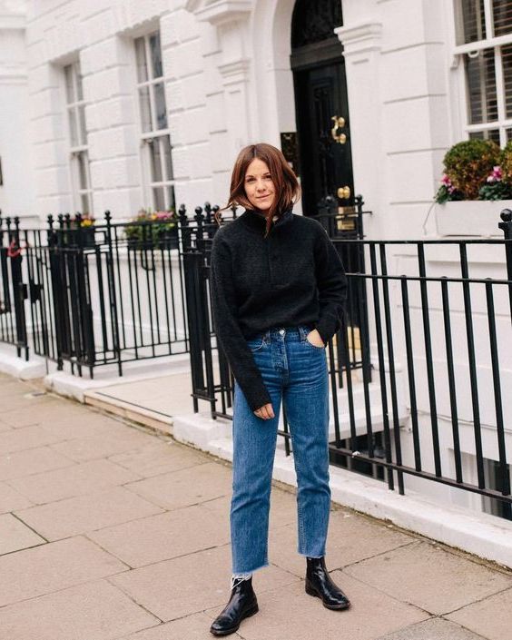 mom jeans and doc martens