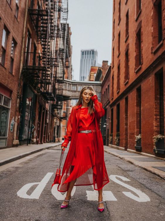 New And Powerful Red Outfit Ideas For Women 2023