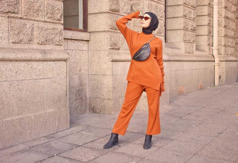 orange tracksuit womens