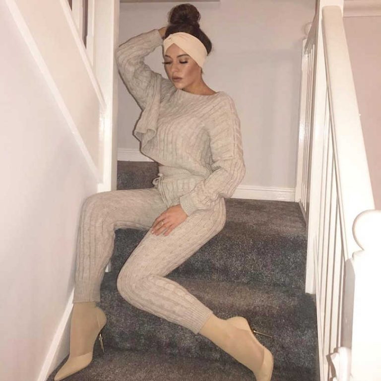 knitted tracksuit zara