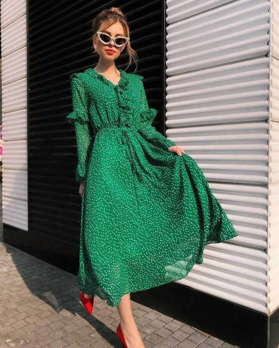 Wear Green Dresses Easy For Beginners 2023 - LadyFashioniser.com
