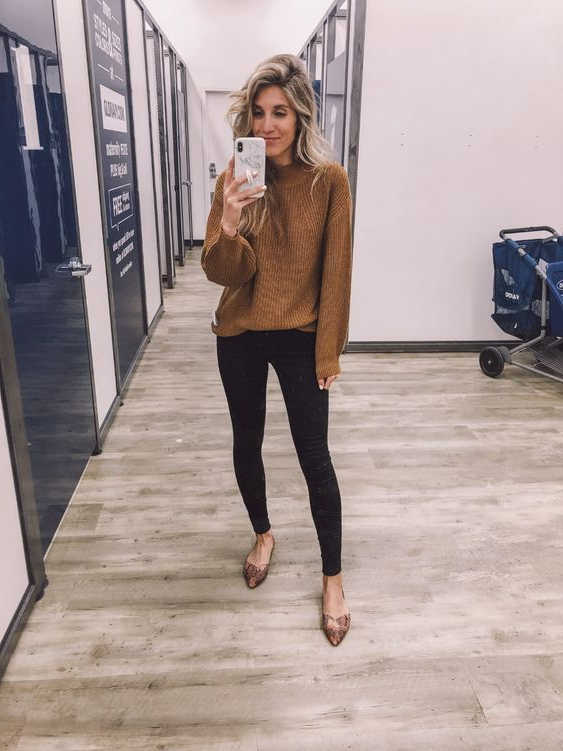 black and tan leggings