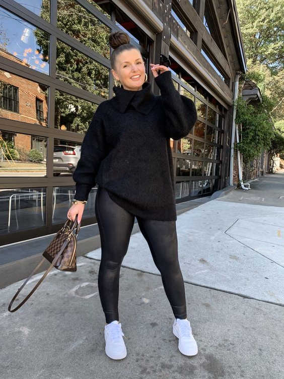 All black plus shop size outfit ideas