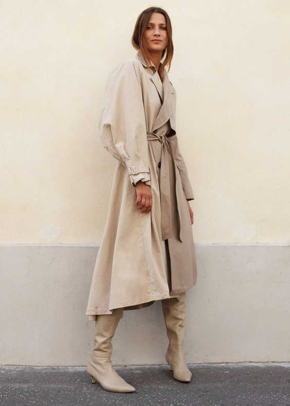 Beige Trench Coats For Women 2023