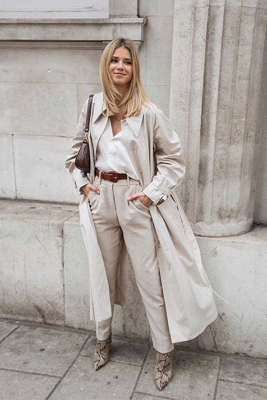 Beige Trench Coats For Women 2023