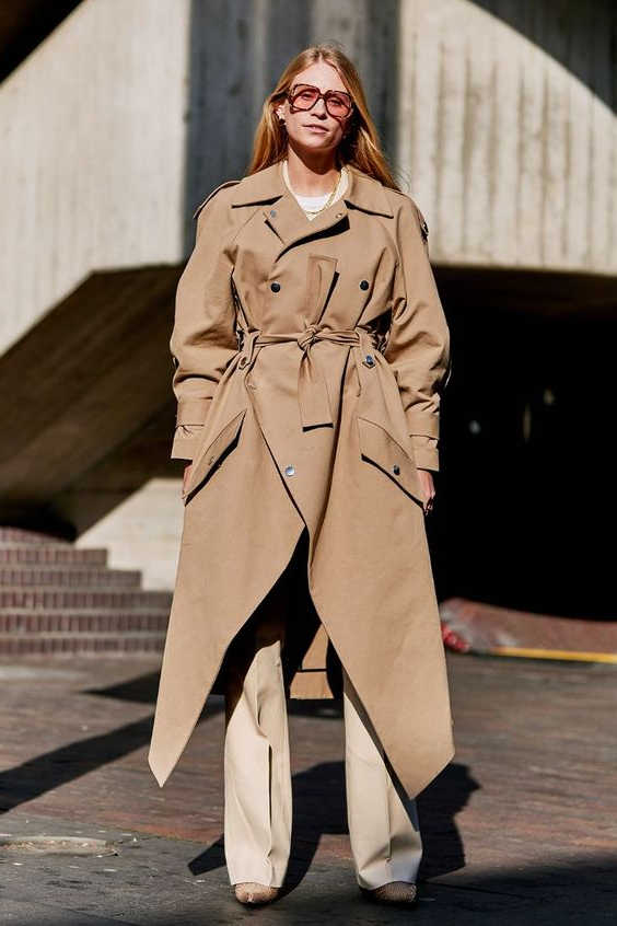 Beige Trench Coats For Women 2023