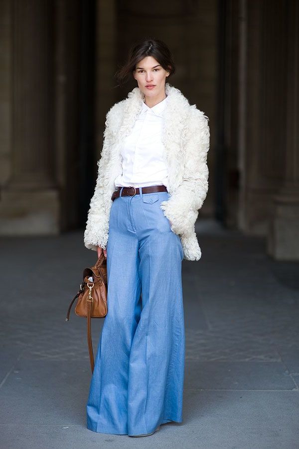 light blue pants outfit