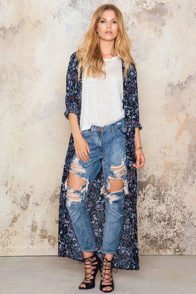 Stylish Ways to Wear Kimono With Jeans 2023