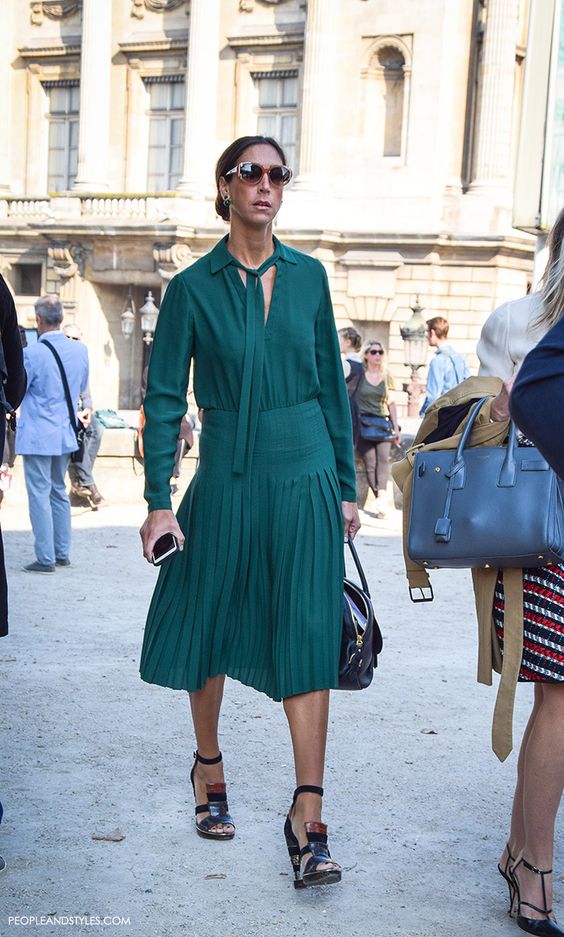 Nude shoes with green on sale dress